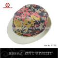 New design colorful fedora hat for women